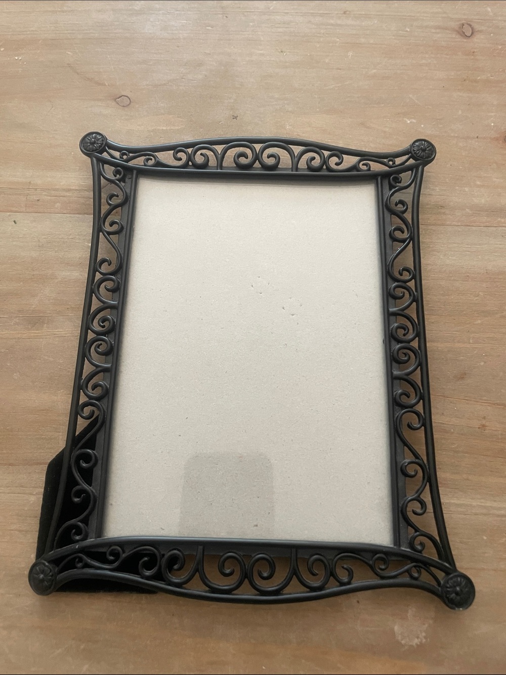Vintage Ornate Black Scroll Metal Picture Frame - Unbranded for 4x6 photos